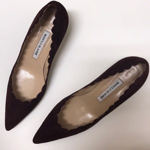 Manolo Blahnik pumps, Burgundy, size 39